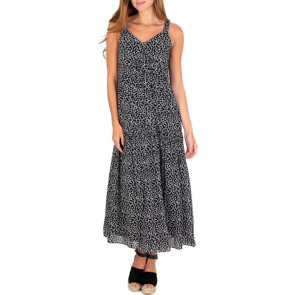 Joie Limited Edition Lightweight 100% Cotton Tired Maxi Dress L‎